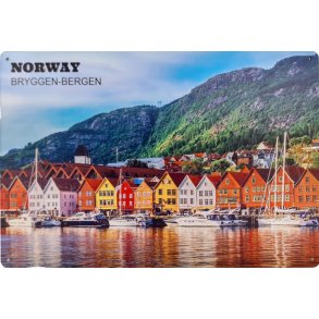 Metall skilt, BRYGGEN