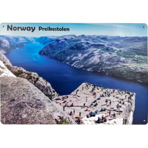 Metall skilt, PREKESTOLEN