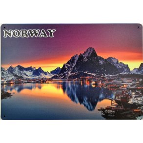 Metall skilt, SVOLVR BY NIGHT