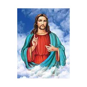 Poster med ramme i 3D, Jesus