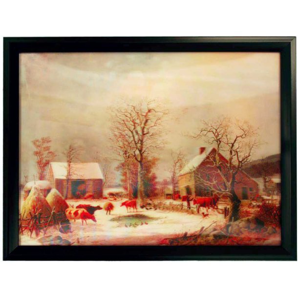 Poster med ramme i 3D, Village